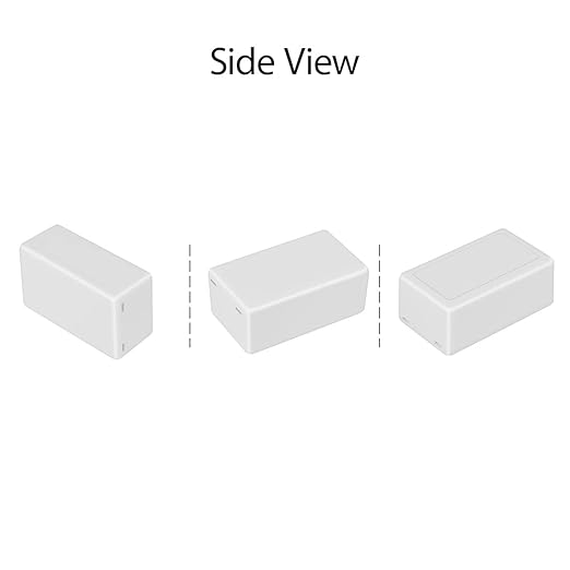 LeMotech Project Box 5 Pieces ABS Plastic Electrical Project Case Small Junction Box for Electronics White 2.40 x 1.41 x 0.98 inch (61 x 36 x 25 mm) - Image 6