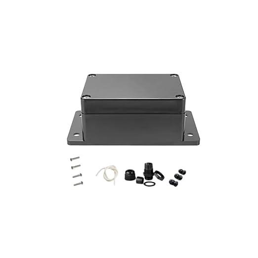 Electrical Junction Box IP65 Waterproof ABS Plastic Project Case with Fixed Mounting Ears Black 3.93×2.67×1.97 inch (100 x 68 x50 mm) by Unknown