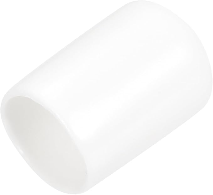 uxcell 20pcs Rubber End Caps 13mm ID Vinyl Round End Cap Cover Screw Thread Protectors White by uxcell