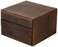 Multi-Layer Solid Wood Jewelry Storage Box for Necklaces, Earrings, and Accessories - Elegant Organizer for Collectibles and Gifts by Unknown