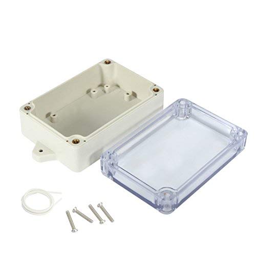 Waterproof Dustproof ABS Plastic Junction Box Universal Electric Project Enclosure with PC Clear Transparent Cover 3.9"x2.7"x1.6"(100mmx68mmx40mm) - Image 2