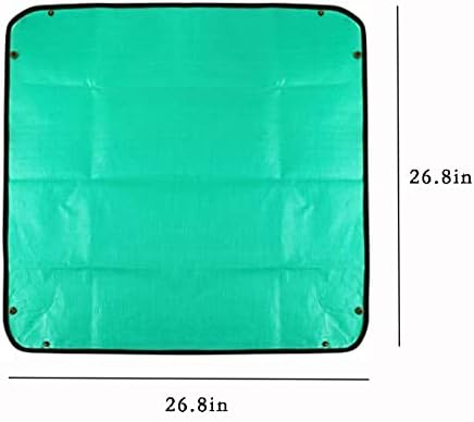 BIUWING 2PCS 26.8" x 26.8" Plant Repotting Mat Waterproof Transplanting Mat Indoor Succulent Potting Mat Portable Gardening Soil Changing and Watering mat Square and Foldable Garden mat - Image 2