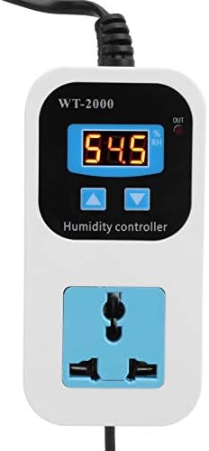 Humidity Controller, WT2000 Humidistat Mushroom Greenhouse Pre Wired Outlet Switch Socket Humidifier Dehumidifier 110-220V (US Plug) - Image 5
