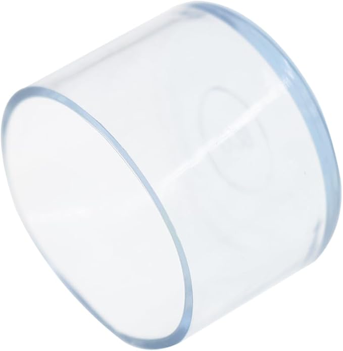Round Chair Leg Caps,PVC Furniture Feet Covers,TTZEZE Transparent Round Floor Protectors,Clear Table Feet Covers Preventing Plastic Chair Leg Covers Scratches and Noise 40mm/1.57'', 12 - Image 3