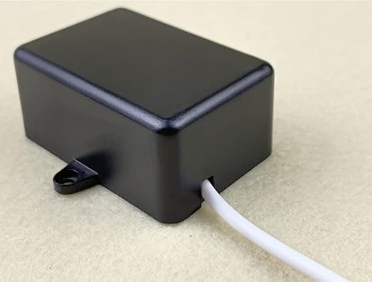 Fielect 9Pcs Dustproof Electronic Junction Box Plastic Enclosure Project Box with Ear for Electronic Projects ABS Black 2.01 x 1.38 x 0.91 inch - Image 5