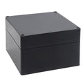 Watertight Junction Box, IP67 Waterproof Project Box Durable ABS Plastic Electronic Enclosure Case for DIY Electrical Project Black 6.30" x 6.30" x 3.54"(160 x 160 x 90 mm) by YETLEBOX