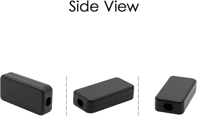 LeMotech Project Box 10 Pieces ABS Plastic Electrical Project Case Small Junction Box for Electronics Black 1.6 x 0.8 x 0.4 inch (40 x 20 x 11 mm) - Image 6