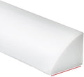 Duzzy 98 Inch Flexible Quarter Round Molding, Silicone Rubber Peel and Stick Shower Water Barrier Suitable for the Shower Corner or Kitchen Countertop Sink and Cooktop by Duzzy