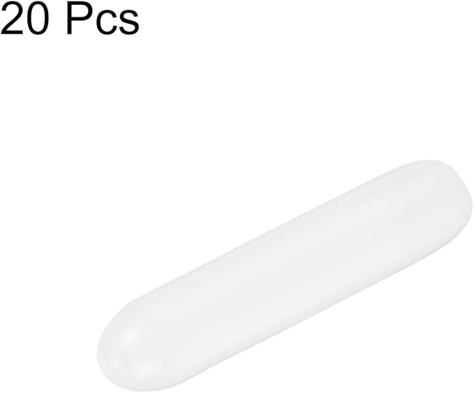 uxcell 20pcs Rubber End Caps 1.8mm ID Vinyl Round Tube Bolt Cap Cover Thread Protectors White - Image 2