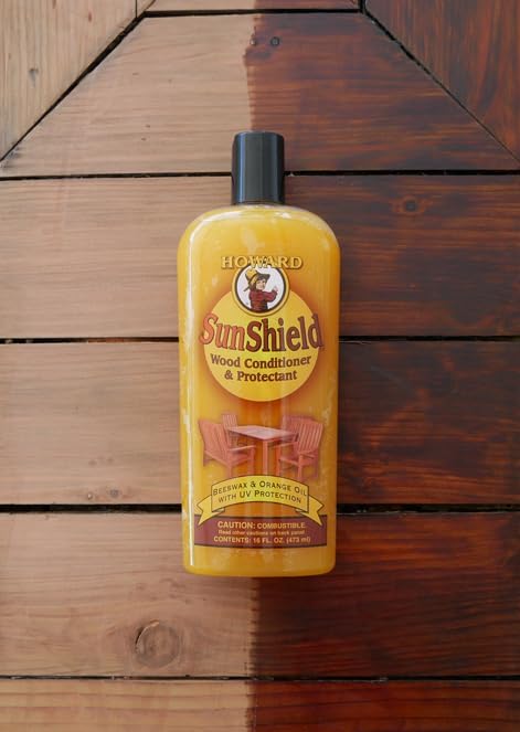Howard Products SunShield Beeswax Furniture Polish - Outdoor Furniture Wax, Beeswax Wood Polish and Protection for Wood, 16 Fl Oz, Pack of 1, Yellow - Image 8