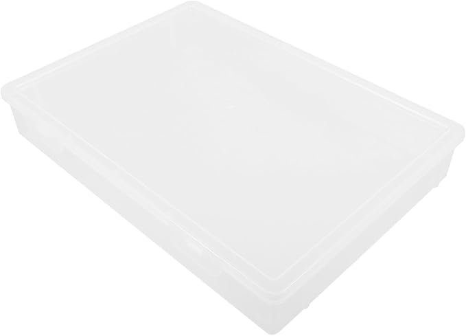 jojofuny Document Organizer Box Transparent Storage Case for Photos Certificates Documents Lightweight Portable File Holder for Desk Travel Keeps Files Dry Tidy by jojofuny