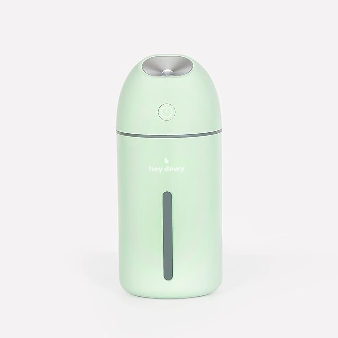 Hey Dewy Wireless, Rechargeable, Self-Care, Skin-Nourishing, Hydrating, Portable Cool Mist Humidifier (Sage) by HeyDewy