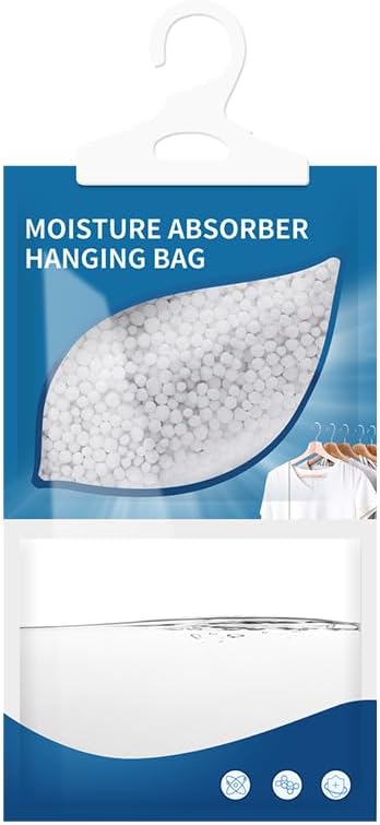 Hanging High-Purity Moisture Absorber, 10 Pack with Activated Carbon, eliminates Musty Odors During humid Summers, Ideal for Drawers and wardrobes,15% Greater Moisture Absorption. (169 oz) - Image 6