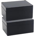Watertight Junction Box, IP67 Waterproof Project Box Durable ABS Plastic Electronic Enclosure Case for DIY Electrical Project Black 4.53" x 3.54" x 2.17"(115 x 90 x 55 mm) 2Pcs by YETLEBOX