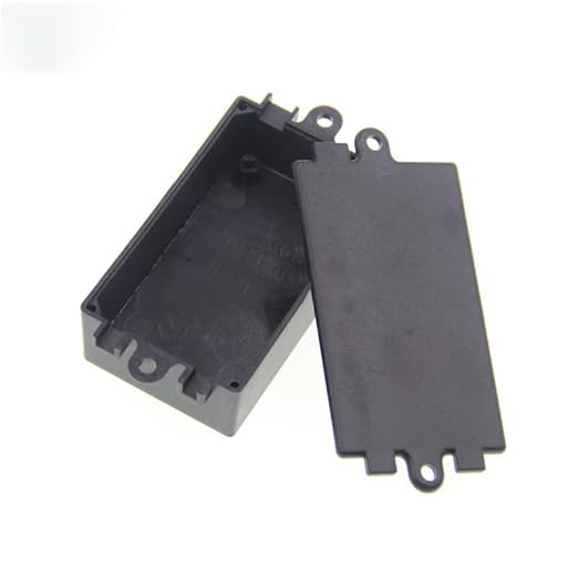 Fielect Junction Box ABS Plastic Project Box Dustproof Universal Electrical Project Enclosure with Ear Black, 2.76 x 1.77 x 1.38 inch - Image 7