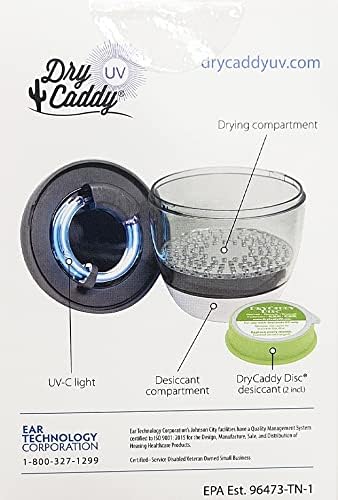 DryCaddy UV by Dry & Store | with Industry-Leading Desiccant to Keep Hearing Aids or Small Electronics Clean and Last Longer - Image 8