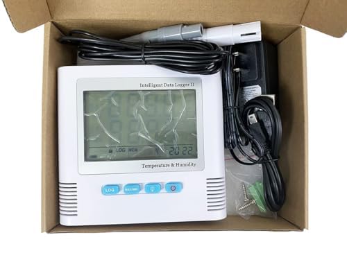 Digital Temperature and Humidity Data Logger Meter Tester with Temperature Measurement Range -40 to +85℃ Temperature Accuracy ±0.3℃ Humidity Accuracy ±3% RH Internal Sensor 65000 Data Storage - Image 9