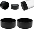 4" (100mm) Silicone Chair Leg Floor Protectors, Rubber Chair Leg Caps, Non-Slip Furniture Pads Round Chair Feet Covers End Caps for Hardwood Floors, Patio & Table Foots, Black (2PCS) by EASYEAH