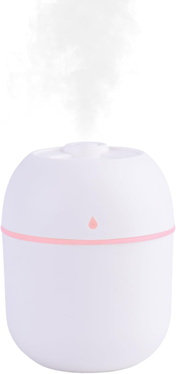Portable Mini Humidifier Small Cool Mist Humidifier Personal Desktop USB Powered Super Quiet for Travel Car,Office,Baby Bedroom, Night Light, 2 Mist Modes, Auto Shut-off by Unknown