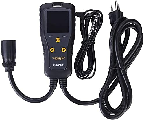 DIGITEN DTC101 Temperature Controller Digital Heat Mat Thermostat Greenhouse Thermostat Outlet Heating Cooling Temperature Control Seedlings Germination Rooting Fermentation Reptiles - Image 3