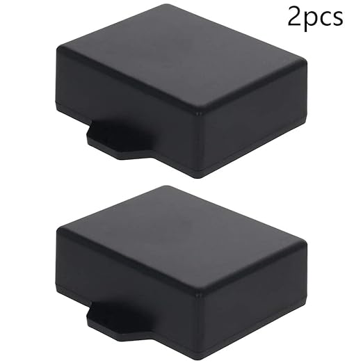 Fielect 2Pcs Project Box ABS Plastic Junction Box Universal Electrical Project Case Enclosure with Ear Black, 2.44 x 1.97 x 0.87 inch inch - Image 5