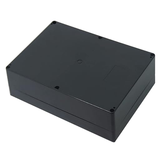 Junction Box, Zulkit Project Box IP65 Waterproof Outdoor Box ABS Plastic Electrical Boxes Electronic Enclosure Black 10.4 x 7.2 x 2.4 inch(263 x 182 x 60 mm)(Pack of 1) - Image 3