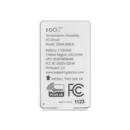 Zooz 800 Series Z-Wave Long Range Temperature | Humidity XS Sensor ZSE44 800LR. Hub Required (Sold Separately). Compatible with Z-Box, SmartThings, Hubitat, and Home Assistant (Z-Wave JS). - Image 3