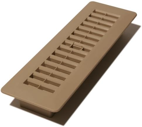 Decor Grates PL210-TA 2-Inch by 10-Inch Plastic Floor Register, Taupe by DecorGrates