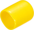 uxcell 20pcs Rubber End Caps 15mm ID Vinyl PVC Round Tube Bolt Cap Cover Screw Thread Protectors Yellow by uxcell