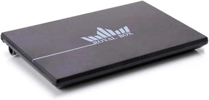 Generic Original Royal Box Black 8 Compartment Snuff Storage Box with Built in 3"" Metal Alloy Straw - Image 2