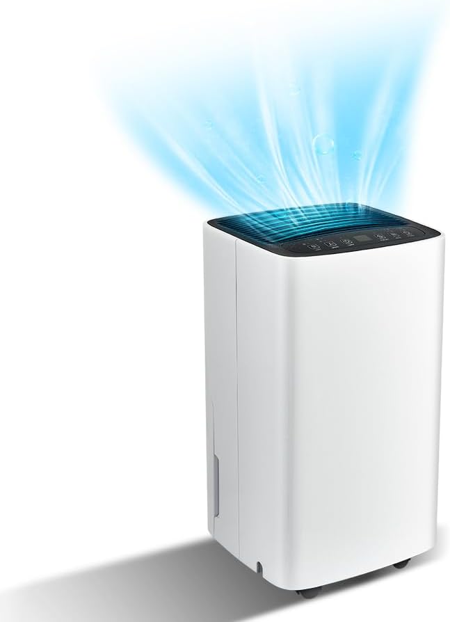 ARLIME 30 Pints Dehumidifier, 1500 Sq. Ft Efficient Home Dehumidifier, 0.5 Gallon Water Tank, 3 Modes, 2 Speeds, 24H Timer & 4 Wheels, Perfect for Home and Basements by ArlimeDirect