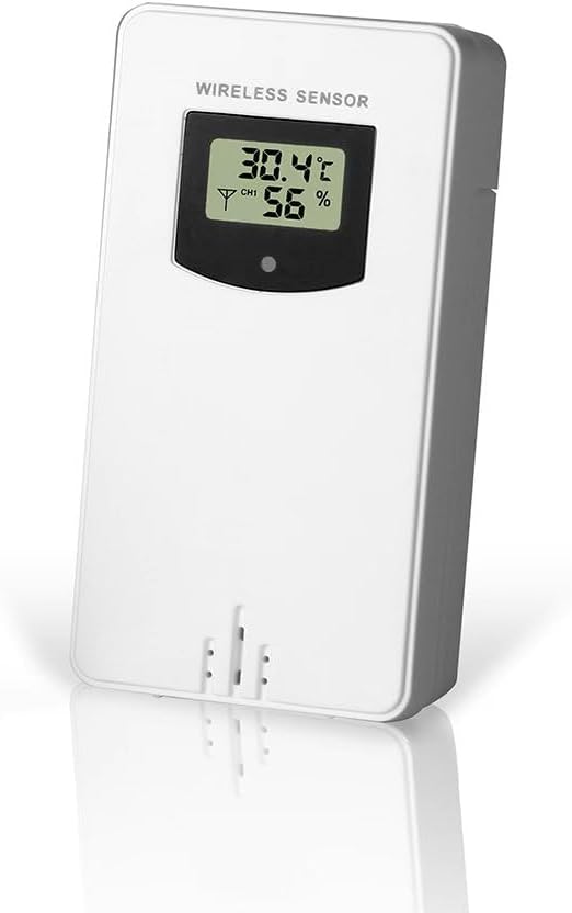 Digital Indoor Outdoor Wireless Remote Sensor, Temperature and Humidity Meters, Sutible for Weather Station with Rain Gauge (3378R) - Image 7