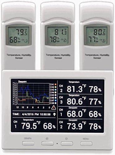 Ambient Weather WS-3000-X3 Thermo-Hygrometer Wireless Monitor w/ 3 Remote Sensors - Logging, Graphing, Alarming, Radio Controlled Clock - Image 2