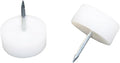 20 Pcs Furniture Feet Nail Plastic Glide Nails Round Chair Table Leg Protector Pads 0.79×0.79inch White by Boguish