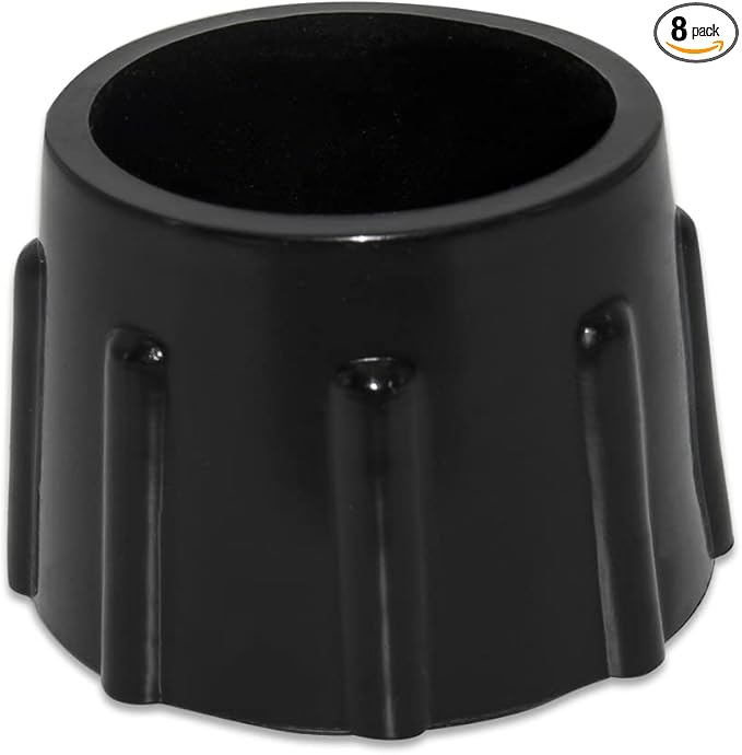 Flyshop 1-3/8" 35mm Chair Leg Caps Furniture Floor Protectors Round Non-Scratch Odourless Synthetic Rubber Legs Tips 8 Pack by Flyshop