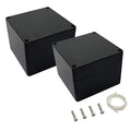 LeMotech Project Box ABS Plastic IP65 Waterproof Dustproof Electrical Junction Box Outdoor Enclosure for Electronics Black 4.7 x 4.7 x 3.5 inch(120 x 120 x 90 mm)(Pack of 2) by LeMotech