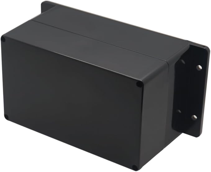 Project Box ABS Plastic Black Electrical Boxes IP65 Waterproof DIY Electronic Junction Box Power Enclosure with Fixed Ear 7.9 x4.79 x4.5 inch (200x120x113 mm) by Otdorpatio