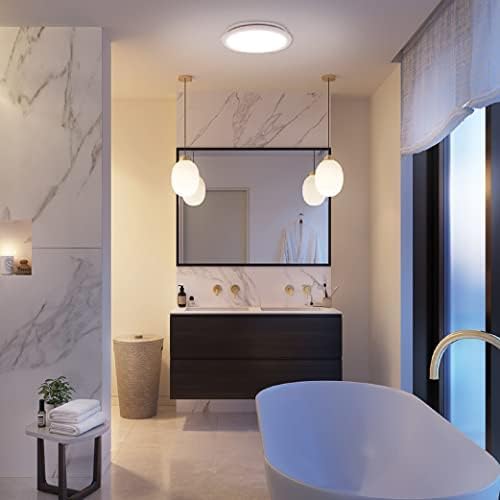 Homewerks 7141-50 Bathroom Fan Integrated LED Light Ceiling Mount Exhaust Ventilation 0.7 Sones 50 CFM, White - Image 8