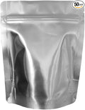 PackFreshUSA: Pint (6" x 7.5" x 3") AirTight Seal-Top Stand-Up Mylar Pouch Bags Long-Term Food Storage - Premium Century 7 Mil Thick (Per Side) - Resealable - Heat Sealable - Food Grade - Pack of 50 by PackFreshUSA