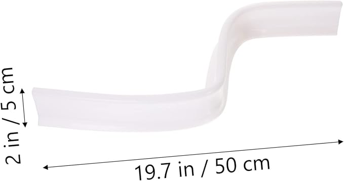 Retaining Strip for Bathroom Kitchen Bendable Water Baffle Strip for Shower Wet Area Separation Easy Installation Safe Soft Material - Image 2