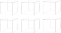 Marketing Holders 6 Pack 3" Acrylic Display Cube with One Open Side No Lid Versatile Clear Square Plexiglass Retail Merchandise Storage Bin No Assembly Required by MarketingHolders