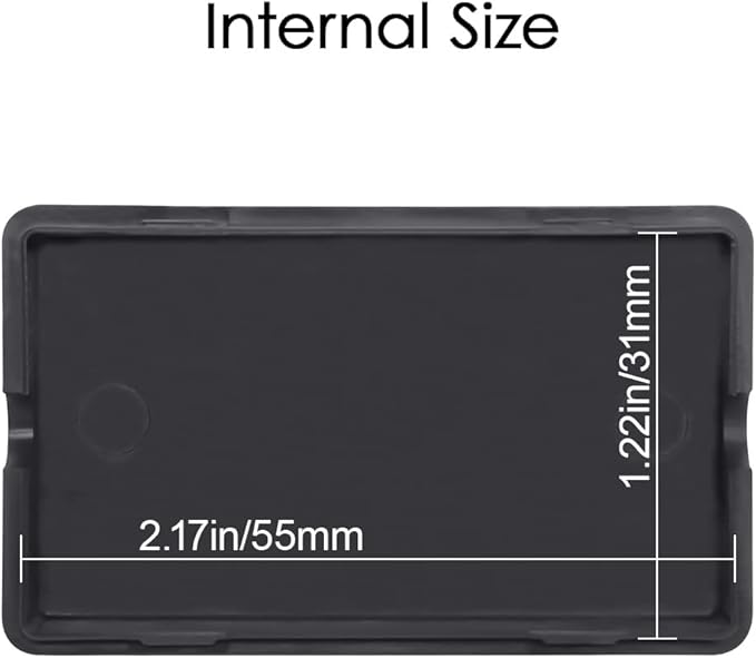 LeMotech 5Pcs ABS Plastic Electrical Project Case Power Junction Box, Project Box Black 2.4 x 1.4 x 0.7 inch (60 x 36 x 17 mm) - Image 3