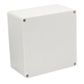 Project Box IP65 Waterproof Junction Box ABS Plastic Electrical Boxes DIY Electronic Project Case Power Enclosure White 6.30x6.30x3.54 inch (160 x 160 x90 mm) by Raculety