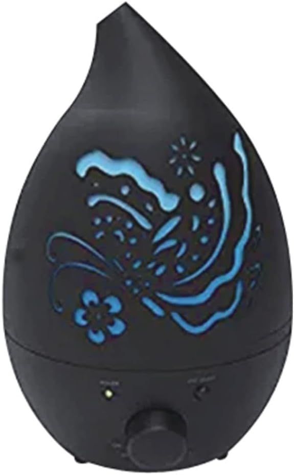 Comfort Cool Mist Humidifier - Filterless, Small, Ultrasonic, Quiet - Large Room Home Air Vaporizer for Babies - Diffuser and Essential Oil Tray(Black) by Unknown