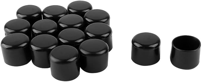XYWHPGV PVC Leg Caps Tips Cup Feet Covers 19mm 0.75" Inner Diameter 15 Pieces Ceramic Floor Protector Anti-Moisture for Furniture Chair Desk Round (61ba1 82fd6 4a2 by Unknown