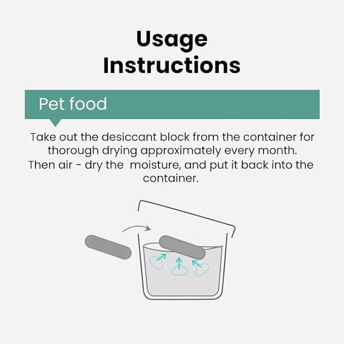 Pet Food Moisture Absorber – Reusable Diatomite Drying Blocks for Cats and Dogs, Keep Kibble Fresh and Dry (Claw shape [6 pcs] grade moisture absorption) - Image 7