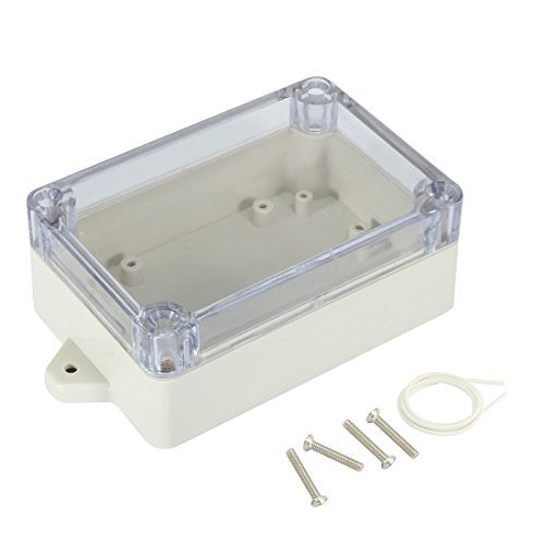 Waterproof Dustproof ABS Plastic Junction Box Universal Electric Project Enclosure with PC Clear Transparent Cover 3.9"x2.7"x1.6"(100mmx68mmx40mm) by AWCLUB
