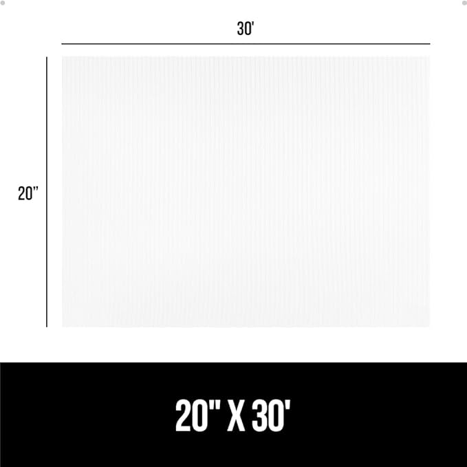 GORILLA GRIP DuraGuard Shelf Liner, 20x30 Non-Adhesive Cabinet Liners for Kitchen Drawers, Shelves, Refrigerator, Pantry Storage, Bathroom Closet, Durable Waterproof BPA Free Ribbed Plastic, Clear - Image 8