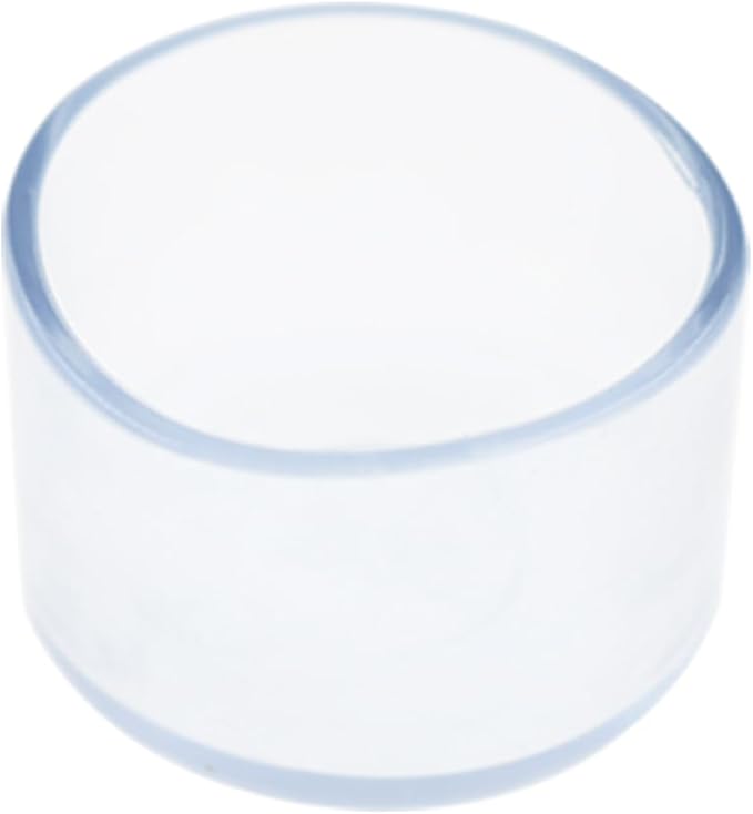 Round Chair Leg Caps,PVC Furniture Feet Covers,TTZEZE Transparent Round Floor Protectors,Clear Table Feet Covers Preventing Plastic Chair Leg Covers Scratches and Noise 32mm/1.26'', 24 - Image 4