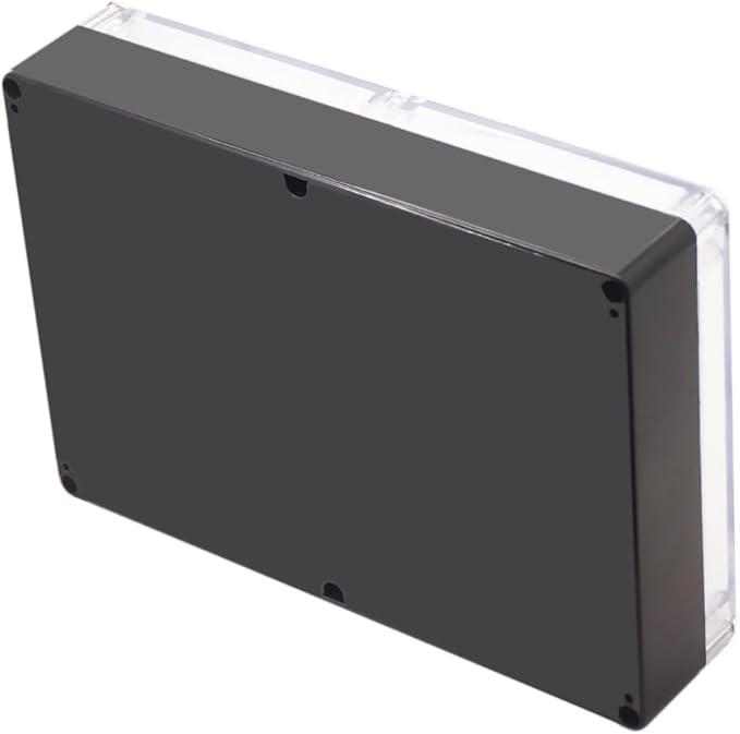 Project Box IP65 Waterproof Junction Box ABS Plastic Black Electrical Boxes DIY Electronic Project Case Power Enclosure Clear Cover 10.35“x7.17”x2.36“ - Image 7